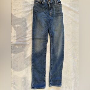CREWCUTS Boys Size 14 Blue Distressed Elastic Waist Jeans